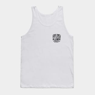 Vaccinated Pfizer Alumni black Tank Top